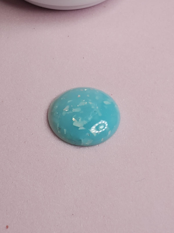 Flakes Nail Gel Aqua Blue