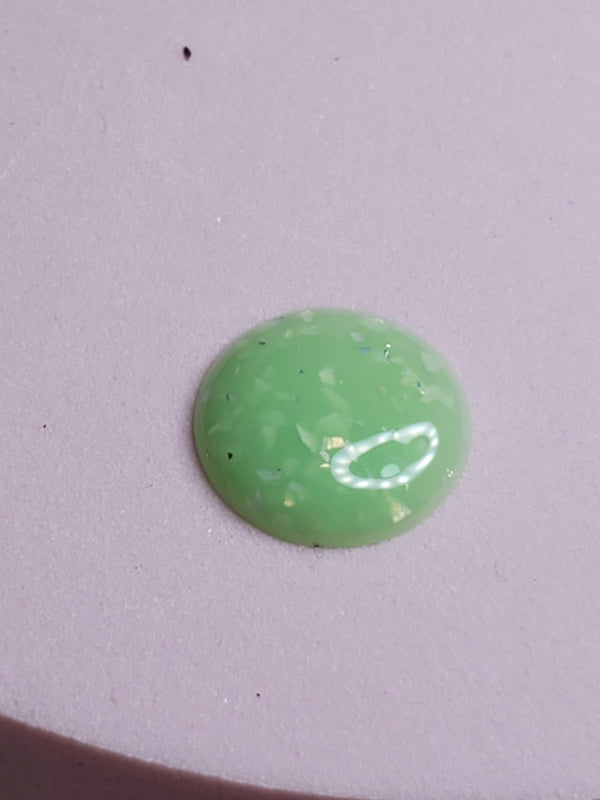 Flakes Nail gel lights green