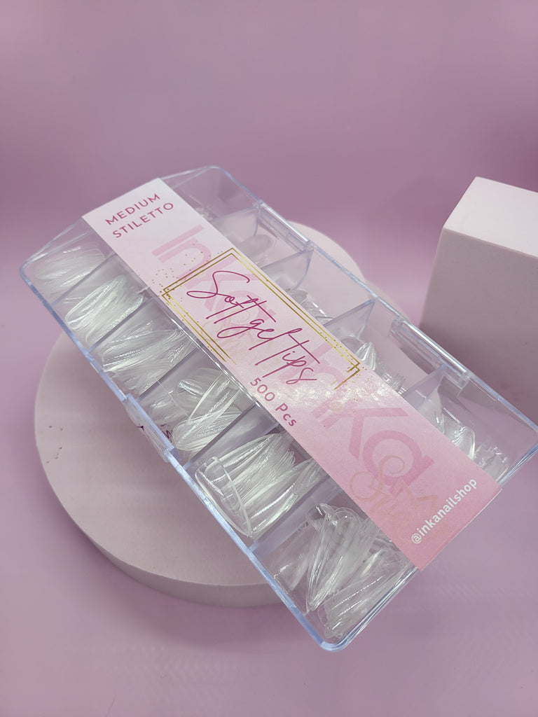 Soft Gel Tips Coffin M