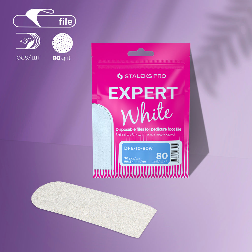 STK Disaposable white files EXPERT 80 (30 pcs)